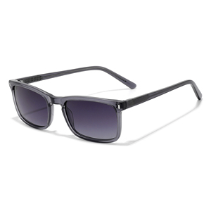 Classic Way farer Rectangle Full Rim Sunglasses Black Frame <b>Polycarbonate</b> Lens Anti-Uv Protection Unisex Adult - Product Image 4