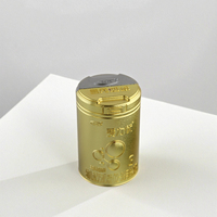 Trophées Métalliques Polis sur Mesure par Coulée, Or et Argent, Ornements en Forme de Boîtes de Lait en Poudre pour Décoration de Table Professionnelle