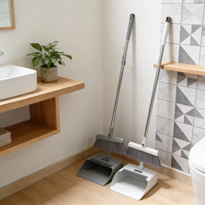 Juego de recogedor <span class=keywords><strong>y</strong></span> <span class=keywords><strong>escoba</strong></span> de plástico con mango largo para polvo <span class=keywords><strong>y</strong></span> pelo, fabricado en fábrica - Product Image 4