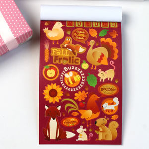 Lot de 206 autocollants Friends d'automne, autocollants en vinyle imperméables pour bouteilles d'eau, ordinateurs portables et cadeaux de fête de Thanksgiving - Product Image 6