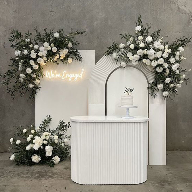 Factory Price Acrylic Wedding Arch Backdrop
