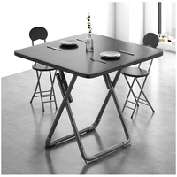 Table ronde pliante pour petite famille, style nordique