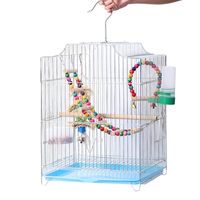 Grande cage à oiseaux pour la reproduction des perroquets avec plateau amovible en fer métallique volière extérieure debout grandes cages à oiseaux