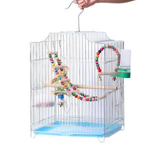 Grande cage à oiseaux pour la reproduction des perroquets avec plateau amovible en fer métallique volière extérieure debout grandes cages à oiseaux - Product Image 4