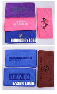 Serviette de sport en microfibre personnalisable avec logo, tailles variées (30x30, 40x40, 35x75, 50x90, 50x100, 100x120, 60x160 <span class=keywords><strong>cm</strong></span>, 12x24, 16x32, 20x40 pouces), 300-400 g/m² - Product Image 5