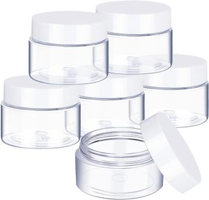 Pots cosmétiques transparents en plastique PET de qualité alimentaire à paroi épaisse, 80ml-200ml, pour rouge à lèvres, sérum de soin et poudre libre - Product Image 1