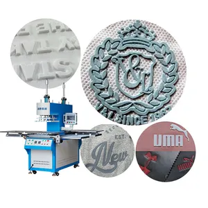 Automatic 3D Logo Making Machine Clothing Label Making Machine Heating Embossing Machine For Garment