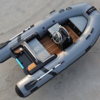 Bateau pneumatique semi-rigide en fibre de verre certifié CE, 3,6 m (12 pieds), coque en V profond, idéal pour la navigation sportive et la dérive, en PVC 0,9/1,2 mm ou Orca – Meilleure vente