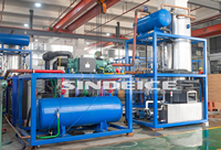 Machine à glaçons industrielle à refroidissement par eau pour usine alimentaire et restauration