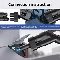 Nouveau connecteur de charge EV CCS2 vers NACS pour Tesla Model Y, chargeur rapide DC avec indice de protection IP65 et courant maximal de 300A