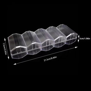100 Chips Acrylique Poker Chip Trays Case-Boîte à jetons de casino transparente avec couvercle Holder Protector Acrylique Poker Chip Cases - Product Image 6