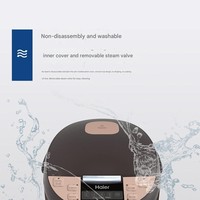 Cuisinière à riz électrique Haier pour usage domestique, multifonctionnelle, antiadhésive, entièrement automatique, intelligente, grande capacité 4L/5L, plastique, énergie