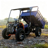Quad 250cc 4x4 robuste à refroidissement par eau avec benne hydraulique et pneus antidérapants pour la récolte agricole