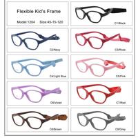 Kacamata Karet Anak-anak Silikon Campuran Siap Pakai 10 Buah/Lot Grosir Kacamata Gaya Komputer Oculos untuk Bayi Laki-laki Perempuan