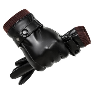 <span class=keywords><strong>Gants</strong></span> décontractés en cuir PU pour hommes pour l'<span class=keywords><strong>hiver</strong></span> <span class=keywords><strong>Gants</strong></span> anti-froid pour garder au chaud pour une utilisation quotidienne et en plein air pour le cyclisme - Product Image 6