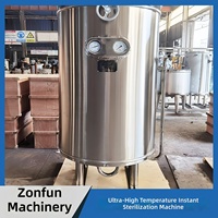 Machine de pasteurisation UHT à ultra-haute température pour la stérilisation des sauces, vinaigres, lait frais, jus, vins et aliments
