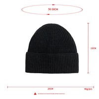 Nouveau bonnet décontracté en tricot épais uni 100 % polyester, polyvalent, pour l'hiver, vente en gros, unisexe, chaud, pour e-commerce