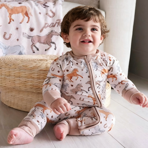 Productos al por mayor Mameluco de bambú con burbujas para bebé Mamelucos con estampado de animales para bebé Mameluco sin mangas personalizable - Product Image 1