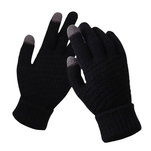 Men Women Winter Ski <b>Gloves</b> Warm Full Finger Jacquard Breathable Windproof Polyester Blend Elastic <b>Touchscreen</b> Cycling Sports - Product Image 1
