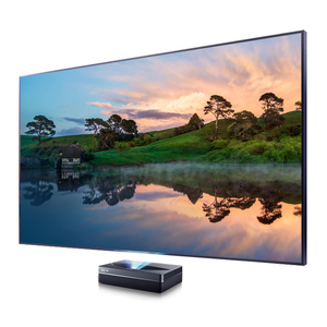 Pantalla <span class=keywords><strong>de</strong></span> Proyección HEYU ALR con Rechazo <span class=keywords><strong>de</strong></span> Luz Ambiental CLR PET, Marco Negro Cristal, <span class=keywords><strong>100</strong></span> 120 <span class=keywords><strong>Pulgadas</strong></span>, para <span class=keywords><strong>Proyector</strong></span> <span class=keywords><strong>de</strong></span> Tiro Ultra Corto UST - Product Image 1