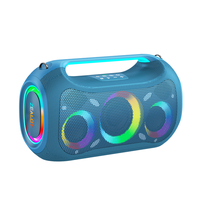 Newest Zealot ZE51 250W Portable Outdoor Party Speaker RGB Colorful Light BT Wireless Speaker 48000mAh Battery Home Computer