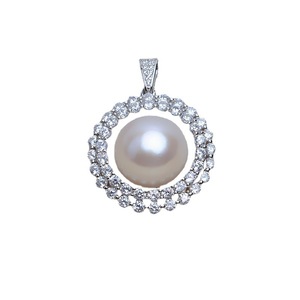Colgante de Plata S925 para DIY con Perla y Base Oculta, Accesorios 15-16, Producto Semiterminado Vacío para Dijes - Product Image 5