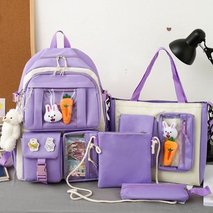 Sac à dos mignon pour filles Ensemble de quatre pièces de grande capacité et de haute beauté pour sac à dos de voyage sur le campus des élèves du premier cycle du secondaire - Product Image 6