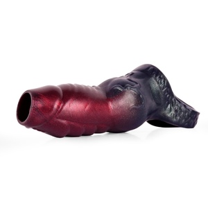 Anillo de bloqueo de esperma con nudo canino, soporte hueco para pene, alargador de pene, dildo de masaje de grano grueso, condón para hombre, condón para glande - Product Image 5
