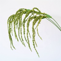 Hochwertige Künstliche Schaumstoff-Grünpflanzen Hängendes Laub Grün-Weiße Amaranthus-Pflanzen für Hochzeits-Vasen-Sträuße Blumenarrangements