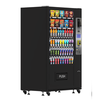 Distributeur automatique de boîtes de conserve froides aux normes européennes Distributeur automatique de boissons pour aliments et boissons avec carte de monnaie en espèces