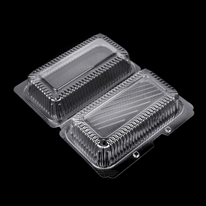 Recyclable Plastic Clear Clamshell Box For Supermarket Fruit Go Grape Packing container