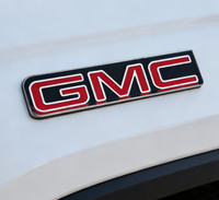 Autocollant de badge de voiture en acrylique transparent en gros, emblème de voiture avec adhésif double face, autocollant de carrosserie pour GMC
