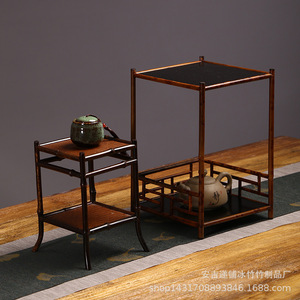 Bamboo Japanese Style Mini <b>Tea</b> Tray Portable Kung Fu <b>Tea</b> <b>Set</b> Storage Tray Travel Use - Product Image 4
