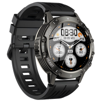 Jam Tangan Pintar OEM Kustom BLE5.2 BT dengan Speaker HiFi, Asisten Suara, Senter, Alarm, Layar TFT, Magnet, Karet, IP68, Aluminium
