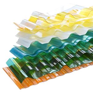 Construcción de toldo de tragaluz, Pc, olas huecas, lámina de policarbonato corrugado con recubrimiento uv - Product Image 2