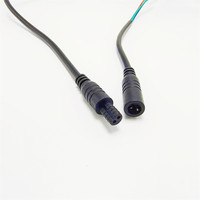 M8 Mini prise étanche à 2 conducteurs câble de capteur de toilette intelligent connecteur mâle femelle transparent en cristal avec isolation en PVC