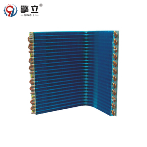 Evaporador de Expansión Directa con Aletas de Aluminio Hidrófilas Azules, Distribuidor de Tubo Capilar de Cobre para Refrigerante, Serpentín de Enfriamiento Tipo V - Product Image 3
