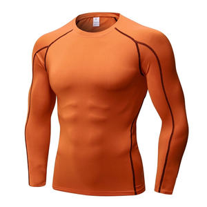 Camiseta de manga larga de fitness informal para hombre con figura de personalidad audaz ABS cuello redondo para impresión digital de gimnasio - Product Image 3