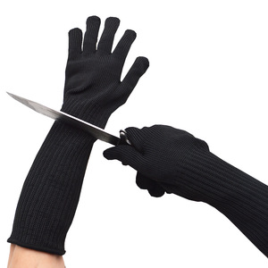Haute Performance niveau 5 HPPE acier inoxydable maille métallique anti-crevaison résistant aux coupures protection sécurité bras garde manches gants - Product Image 6