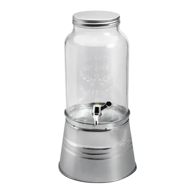 Top Sale Trinkglas 6L Einmach glas Saft Getränkesp ender Glas mit Wasserhahn