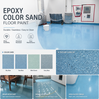 Peinture époxy aqueuse RHEIN pour sols en sable coloré, effet marbre, double composant, résistante à l'usure, durable, utilisation en intérieur, origine Guangdong