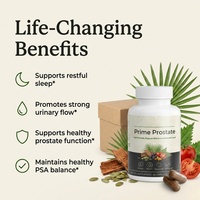 Capsules de soutien de la prostate pour hommes, composé à base de palmier nain et de graines de citrouille, supplément nutritionnel quotidien pour hommes, 60 gélules