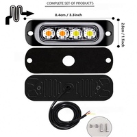 Accessoires de voiture, lumière d'avertissement LED 12V Macon et indicateur latéral, éclairage ambiant pour voiture, camion, remorque