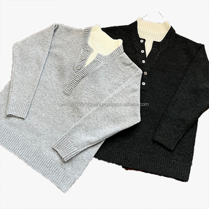 Suéter de Cuello Medio Alto para Hombre, Invierno, Personalizable, Tejido Grueso, Marca de Moda, Estilo Old Money, Diseño de Camisa Tejida - Product Image 5