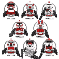 Figurines d'anime Star Wars Clone Trooper Droids AT-RT WM Blocks DIY Anime Toys Building Block Sets Brick pour cadeau promotionnel