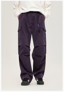 <span class=keywords><strong>Pantaloni</strong></span> <span class=keywords><strong>Cargo</strong></span> Casual stile High Street da <span class=keywords><strong>uomo</strong></span> <span class=keywords><strong>pantaloni</strong></span> Pocket Multi-Pocket <span class=keywords><strong>pantaloni</strong></span> da Jogger larghi a gamba dritta con disegno da paracadutista personalizzato - Product Image 4