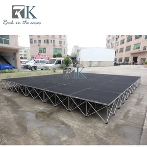 Outdoor Indoor Event Riser <b>Stage</b> Aluminum <b>Stage</b> <b>Platform</b> Portable <b>Stage</b> Podium With Folding Legs - Product Image 3