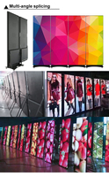 Pantalla LED a Todo Color P1.86 para Interiores, 640x1920mm, 7680Hz, Bajo Consumo, Instalación Rápida, Portátil con Ruedas, Nova CMS