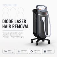 Appareil d'épilation au laser diode 808 nm professionnel Aesthetic Skin 2400W avec puissance de 1200W, utilisation commerciale, technologie 4-en-1