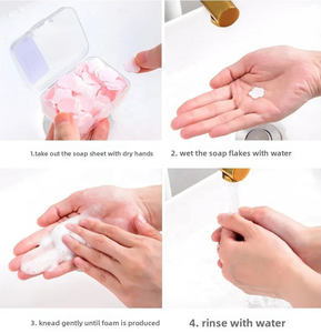 דפי סבון חד פעמיים ריחניים לרחיצת ידיים - ניחוח לאורך זמן, מרענן את הידיים, מאפשר רחיצת ידיים - Product Image 4